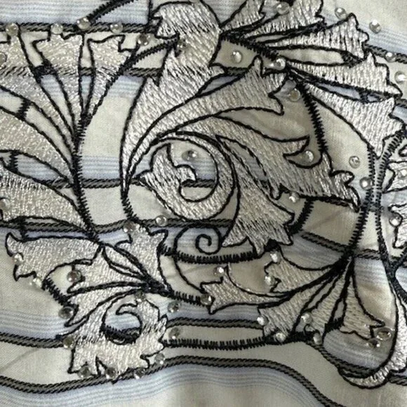 Lamasini Men's Button Up Western Cowboy Long Sleeve Y2K Shirt Large - Picture 3 of 13